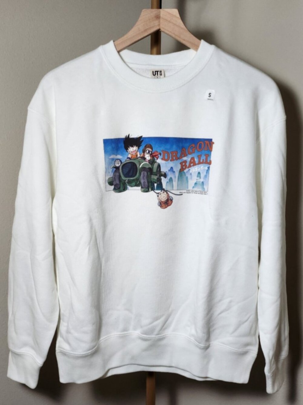 NWT Uniqlo UT x Dragon Ball DAIMA Sweatshirt White JP Size S